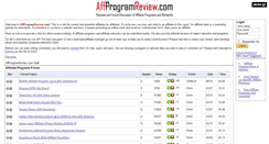 Desktop Screenshot of affprogramreview.com